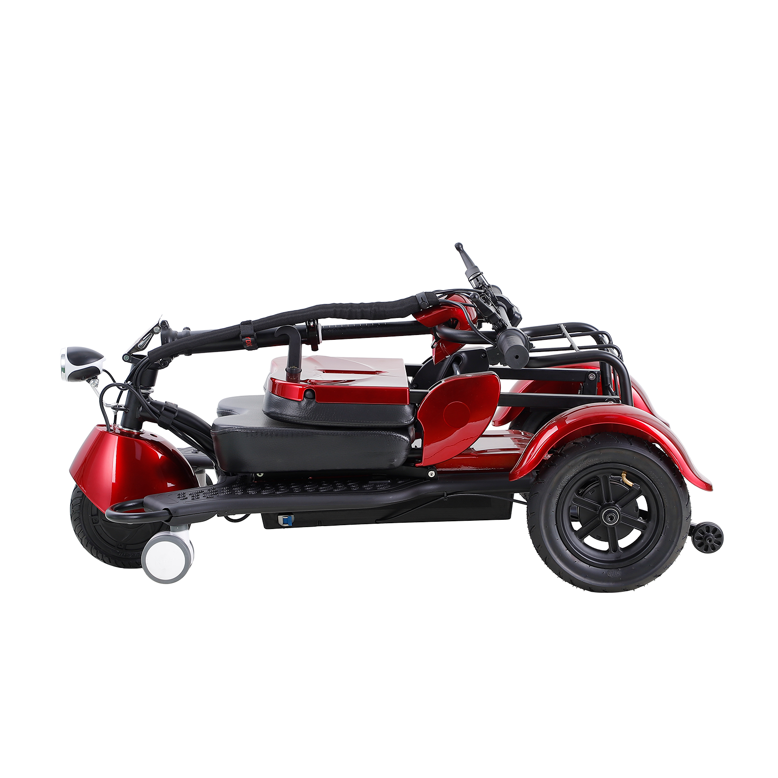 Foldable Electric Mobility Scooter Red Abs Pc