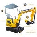 For Garden, Farms, Parks, Roads Ideal For Mini Crawler Excavator Excavator Engine Power 13.5Hp 2205Lb 0.02 Cbm Bucket Yellow Black Metal