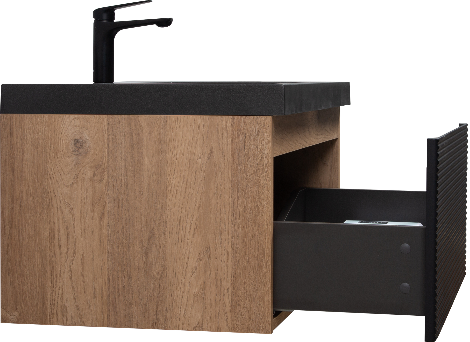 36" Floating Bathroom Vanity With Sink, Modern Wall Mounted Bathroom Storage Vanity Cabinet With Countertop And Soft Close Drawers, Ink Black Cruis 36 Black Wood