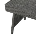 Salem Pe Wicker Snack Table Grey Rattan