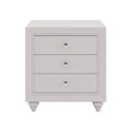 Modern Style Nightstand With 3 Drawers, Bed Side Table, End Table For Bedroom Living Room, Cream Grey Cream Grey Wood