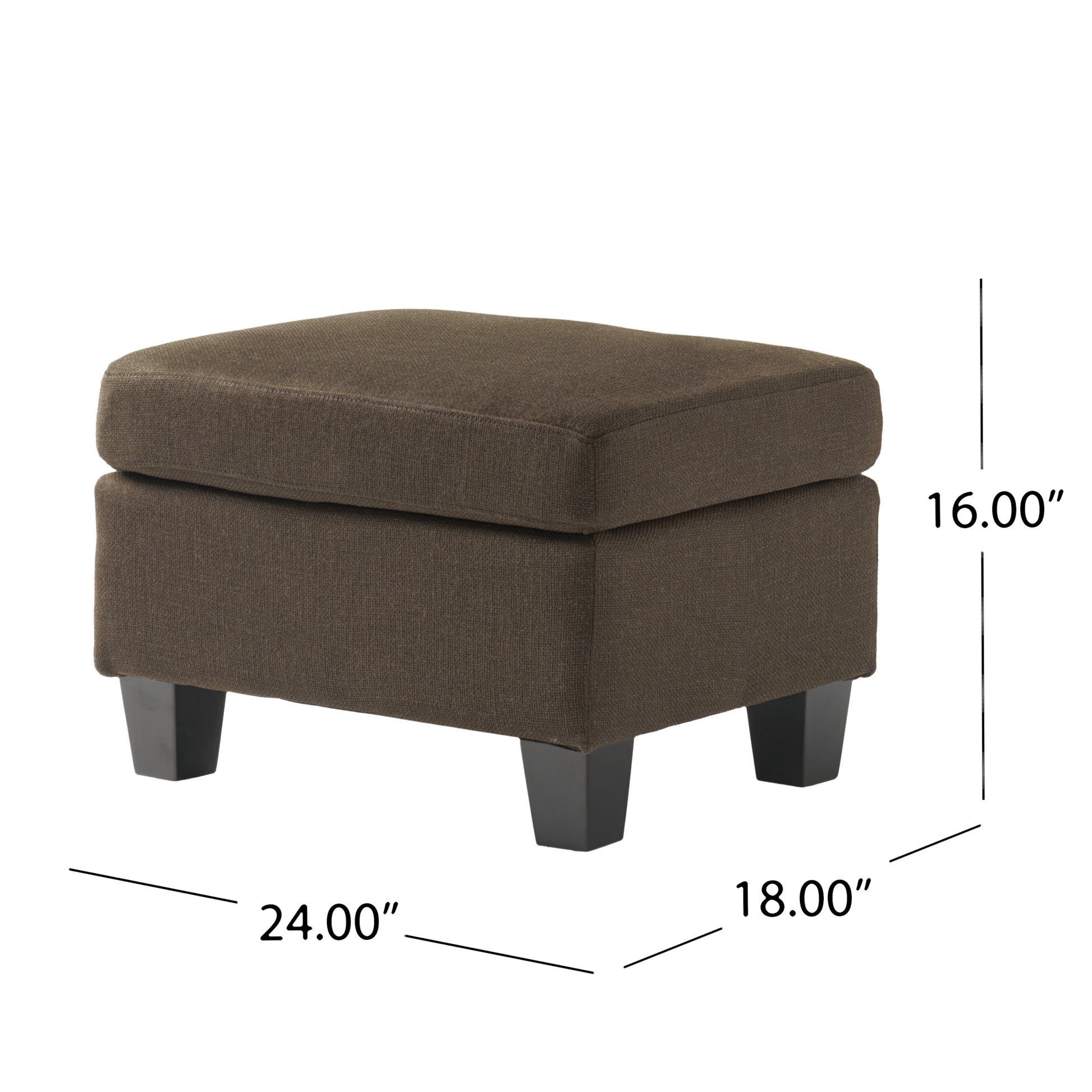 Springfield Ottoman Chocolate Fabric