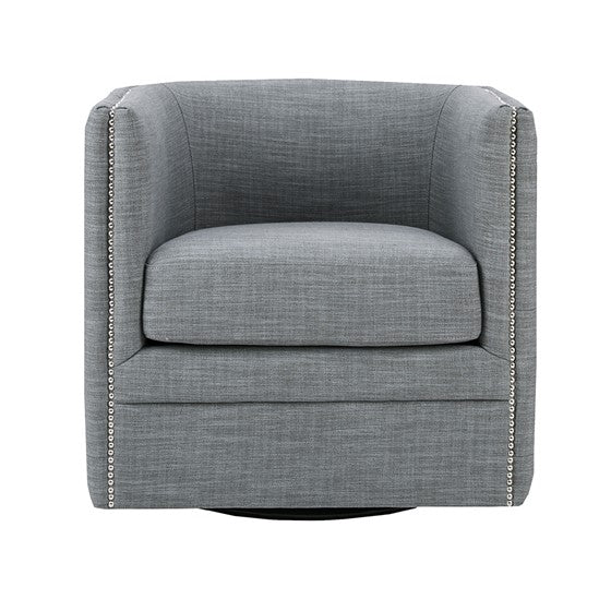 Capstone Swivel Chair Gray Solid Wood