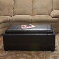 Drake Ottoman Espresso Leather