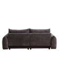 Lamb'S Wool 2 Seater Cushion Sofa 90'' Comfortable Sofa For Living Room Bedroom And Other Casual Spaces Lamb'S Wool Sofa With 2 Cushions And 2 Ball Pillows. Gray Gray Foam Fabric 2 Seat