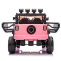 24V Kids Ride On Car W Parents Remote Control,400W Motor,Four Wheel Suspension,Adjustable Speed,Usb,Mp3,Music,Bluetooth,Large Display Screen,Power Display,Portable Handle,Safety Belt For Kids Aged 3 . Pink 50 99 Lbs Polypropylene