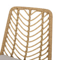 Deja Chair,2Pcs With 2 Cushions Light Brown Rattan