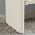 Bedroom Storage Stool, Linen Fabric Storage Stool, Large Storage Space,44.48 Inches, Can Be Used For Bed End, Living Room, Entrance, Beige Beige Linen