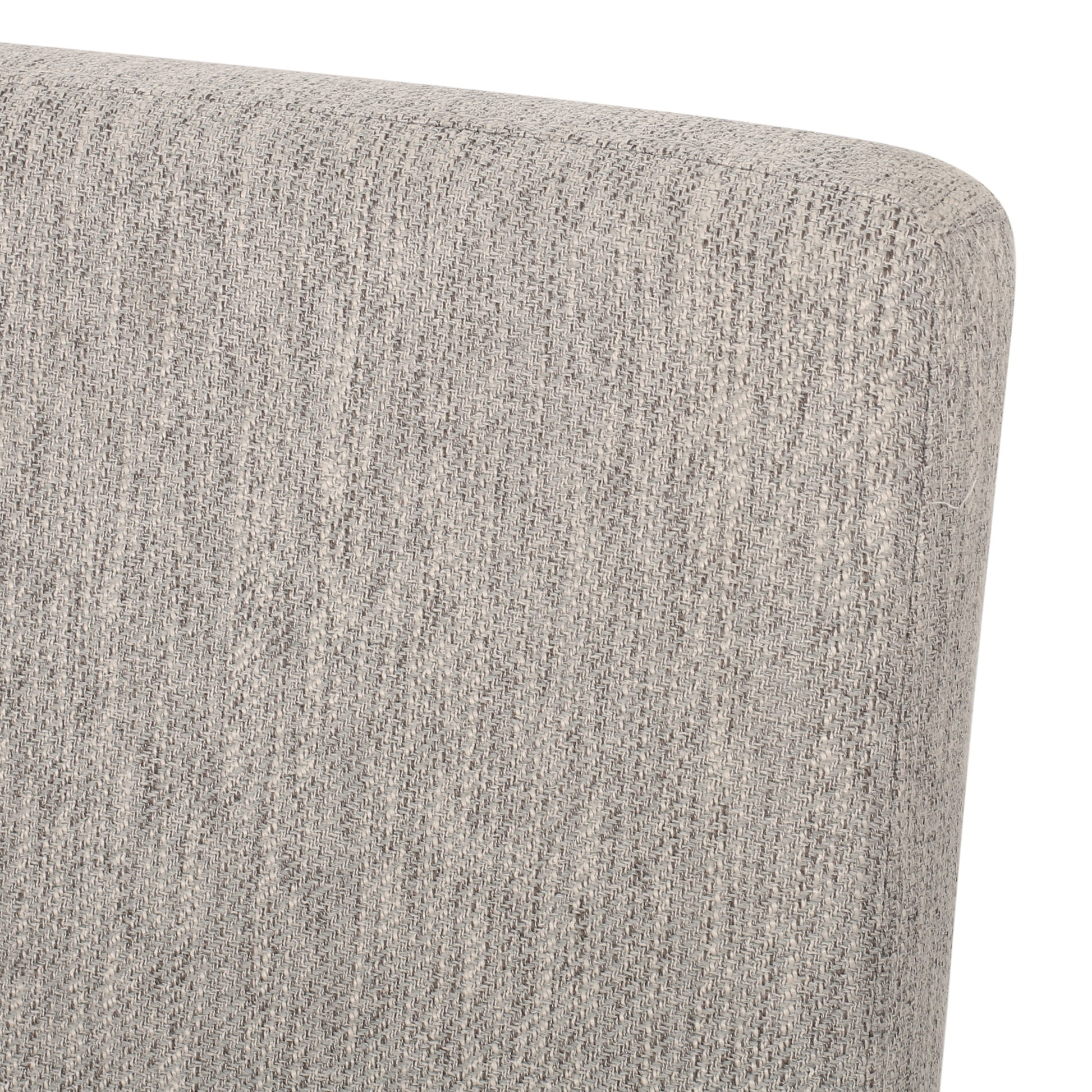 Dining Chair Light Grey Fabric