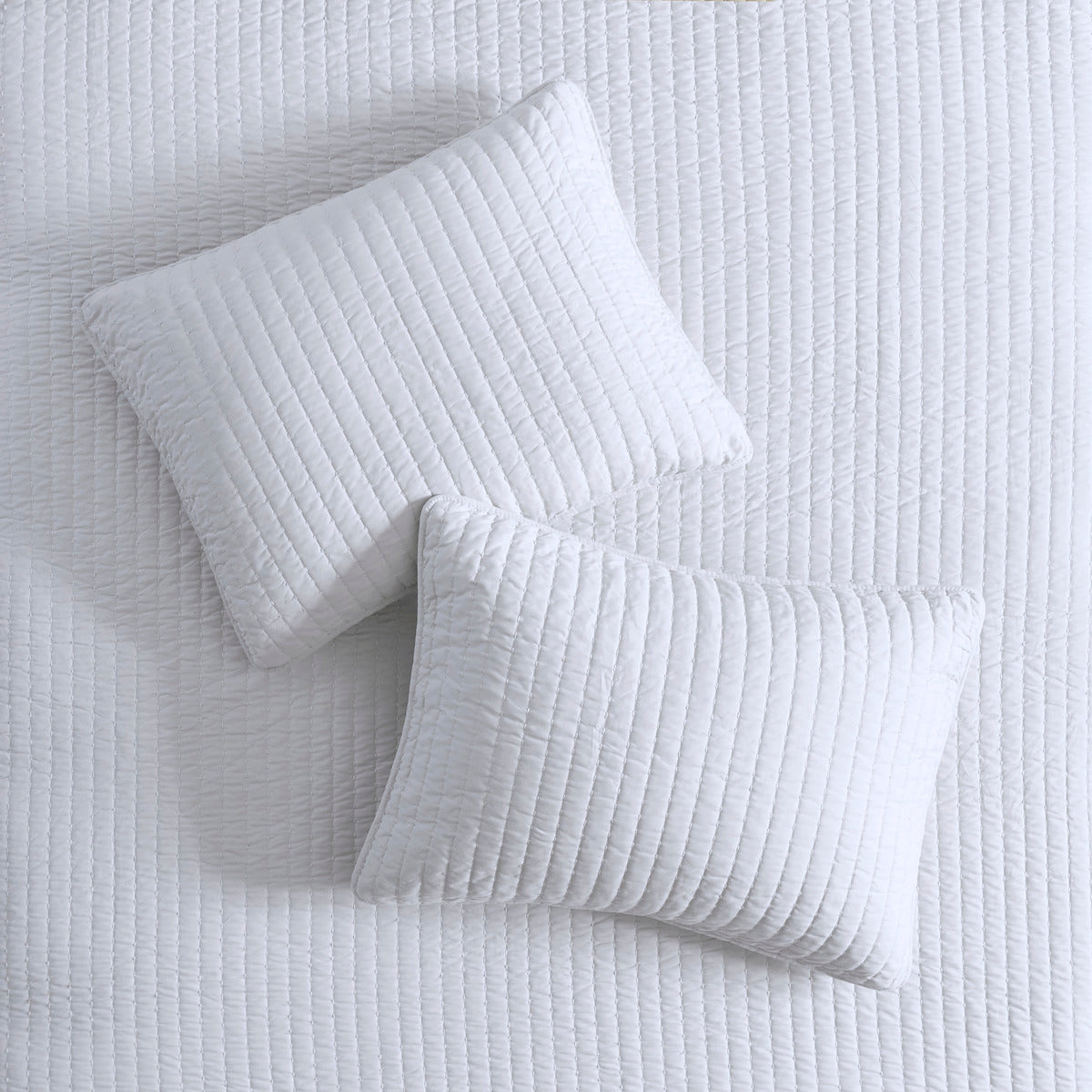 3 Piece Quilt Set White Full Queen Full White Cotton