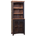 Ata 72 Inch Classic Pier With 3 Shelves And 2 Doors, Solid Pine Wood, Brown Black Brown Solid Wood