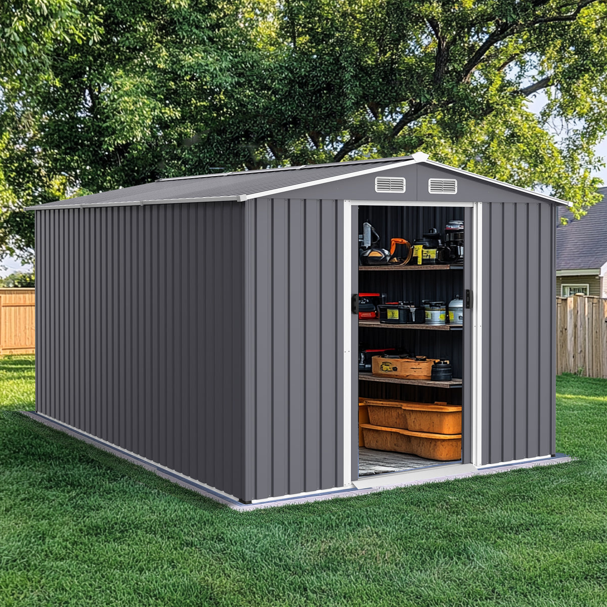Custom Shead Heavy Duty Aluminum Storage Shed