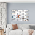 Large Framless Rectangular Accent Wall Mirror 47.2