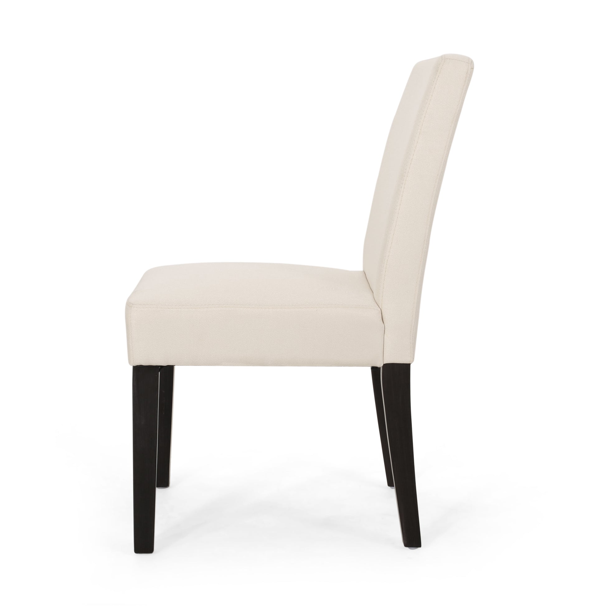 Dining Chair Beige Fabric