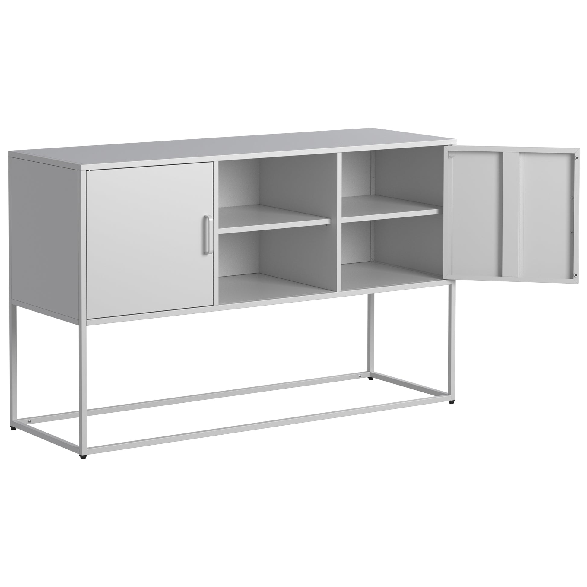 Modern Sideboard Buffet With Plenty Of Storage Space Anti Tilt Mechanism, Elegant Handles, Silent Magnetic Closures And Eco Friendly Finishes For Kitchen, Dining Room,Bed Room And Living Room Wall Mounted 5 Or More Spaces Antique White Primary Living