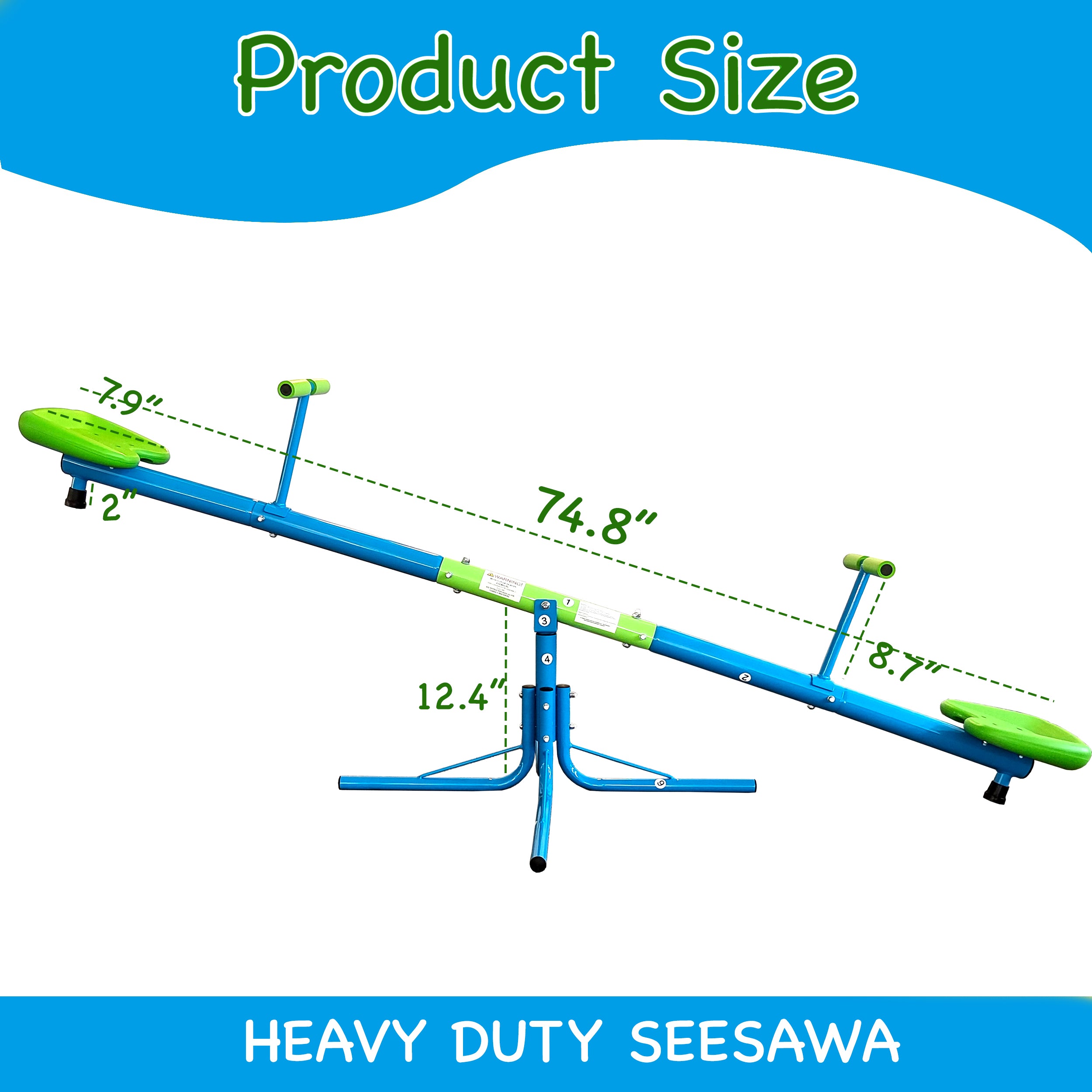 Upgraded Seesaw,Swiveling 360 Degrees Toddlers Sit And Spin Teeter Tot