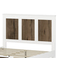 4 Pieces Bedroom Sets, Queen Size Farmhouse Platform Bed With Wooden Strip Decoration, Storage Nightstand And Dresser With Metal Handle, White Queen White 4 Piece Set Particle Board