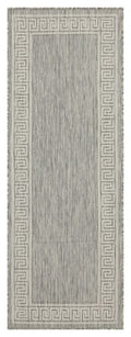 Sunshine Gc Har2003 Silver 7 Ft. 10 In. X 10 Ft. 3 In. Indoor Outdoor Area Rug Silver Polyester Polypropylene