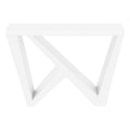 Accent Table, Console, Entryway, Narrow, Sofa, Living Room, Bedroom, White Laminate, Contemporary, Modern White Engineered Wood