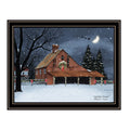 Night Before Christmas Black Framed Wall Art For Living Room, Bedroom Wall Art Print For Home Decor By Billy Jacobs Multi Wood Paper