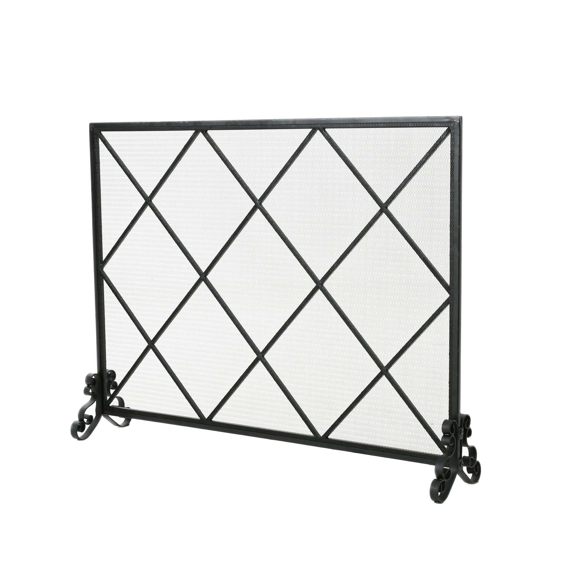 Fire Screens Black Iron