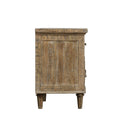 Ludin Taupe 2 Drawer Nightstand Taupe Solid Wood