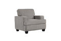 Andie Gray Accent Chair Gray Foam Engineered Wood