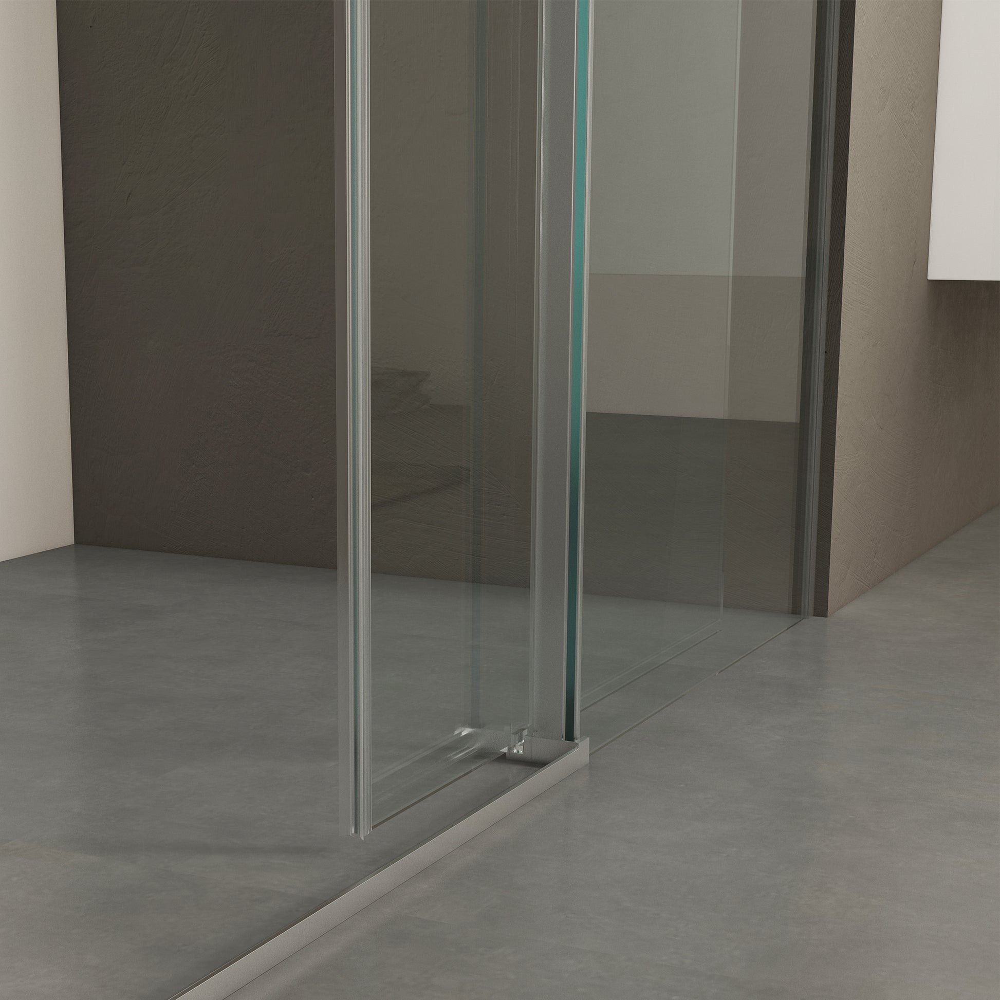 56" 60"W X 76"H Frameless , Sliding , With Premium 3 8" 10Mm Thick Tempered Glass Shower Enclosure ,Double Side Easy Clean Coat,Chrom Finished With Buffer Chrome Bathroom American Design Stainless Steel