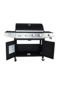 Propane Grill 4 Burner Barbecue Grill Stainless Steel Gas Grill Black Silver Garden & Outdoor Stainless Steel