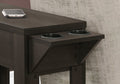 Accent Table, Side, End, Storage, Lamp, Living Room, Bedroom, Brown Laminate, Transitional Espresso Particle Board