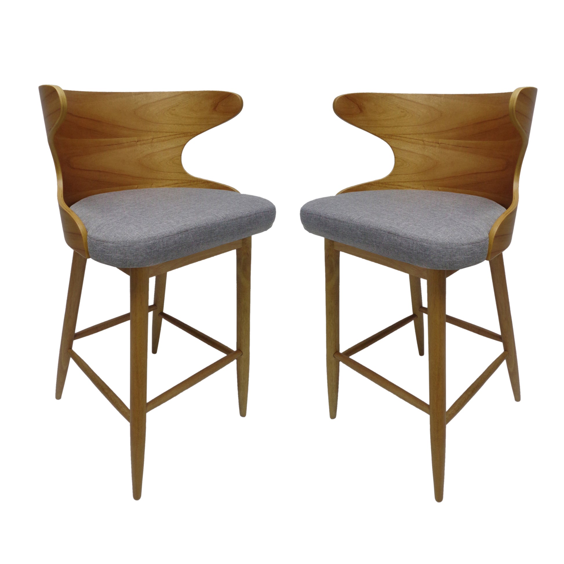 Bar Chair Gray Fabric