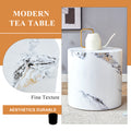 The Cylindrical Table With Its Patterned Design Can Be Easily Integrated Into A Variety Of Interior Styles, From Coffee Tables To Small Dining Tables, Workbenches Or Makeshift Writing Desks. White Mdf