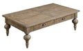 Ludin Taupe Coffee Table Taupe Solid Wood