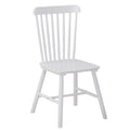 4 Pieces Of Dining Chair,White, Rubber Wood Material, Dining Chair, Solid Wood Chair, Solid Wood Dining Table Chair, Living Room Chair, Simple And Natural White Rubber Wood