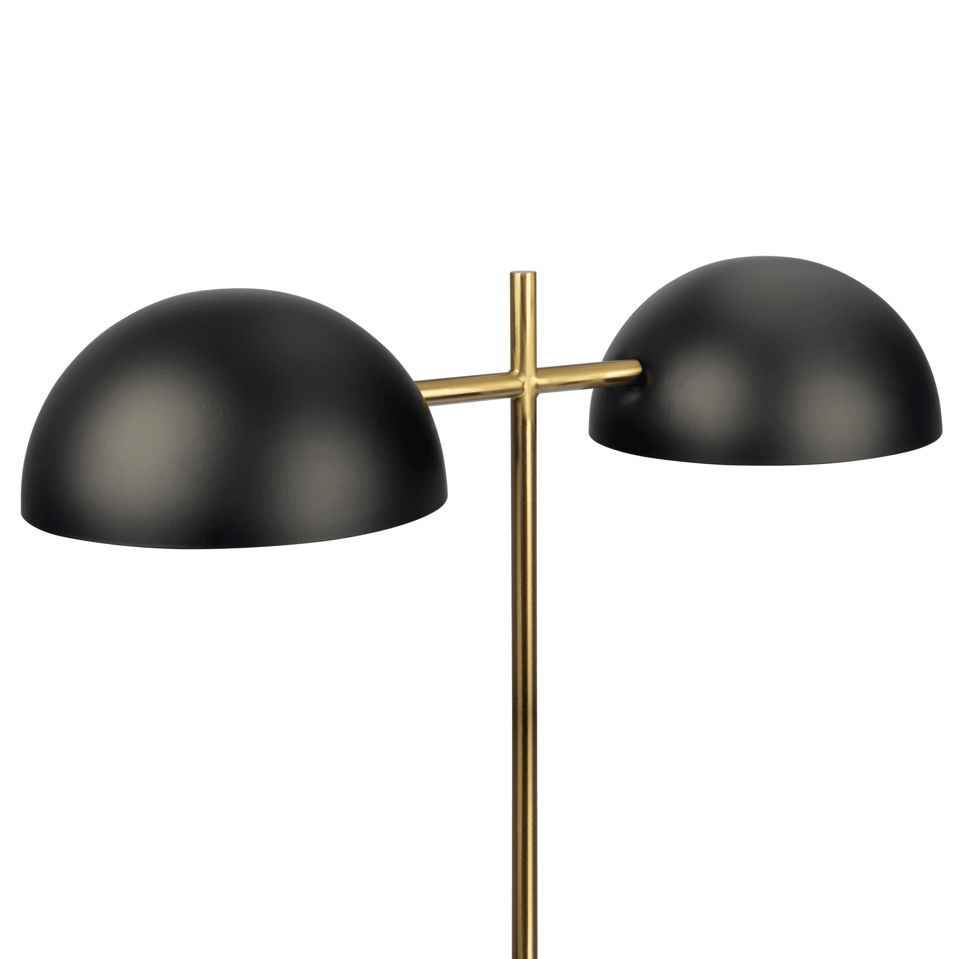 Nova Hydro Black Table Lamp With On Off Switch Double Lamp With Faux Marble Base Black,Gold,Marble Table&Floor Lamps Faux Marble,Metal