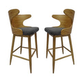 Bar Chair Charcoal Fabric