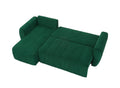 Convertible Sectional Sofa Couch, Modern Fabric 3 Seater L Shaped Couch For Living Room, Apartment, Office, Small Space Dark Green Corduroy 5 Seat