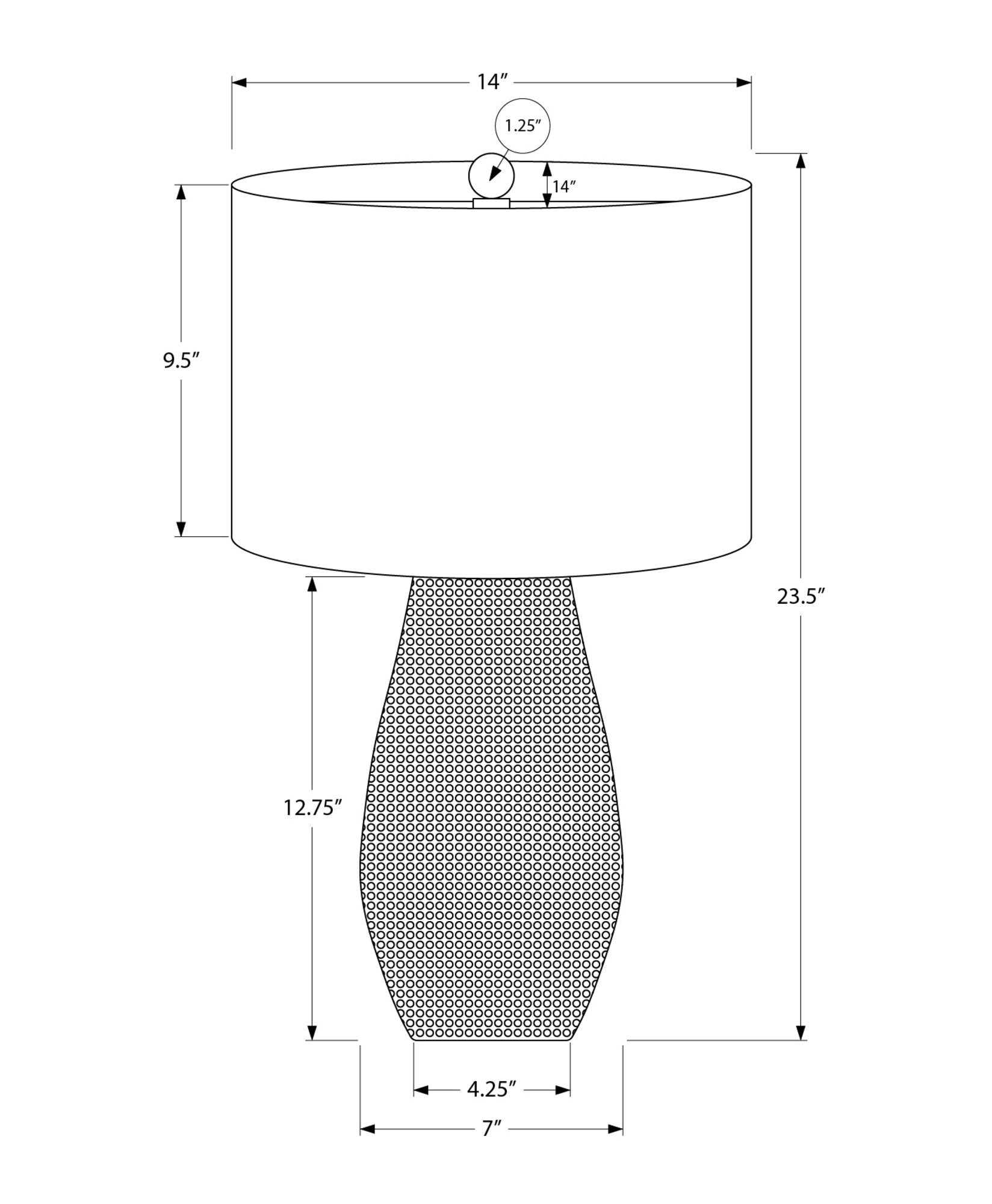 Lighting, 24"H, Table Lamp, Grey Resin, Ivory Cream Shade, Contemporary Grey Polyresin