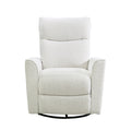 Soho Swivel Glider In Cream Boucle Cream Fabric