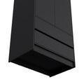 Armoire, Wardrobe Closet With Two Drawers, Hanging Rod, Black Black Solid Wood Mdf Engineered Wood