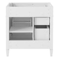 30'' Bathroom Vanity Without Top Sink, Modern Bathroom Storage Cabinet With 2 Drawers And A Tip Out Drawer Not Include Basin White Bathroom Solid Wood Mdf