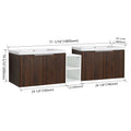 72 Inch Soft Close Doors Bathroom Vanity With Sink, A Small Storage Shelves, 30