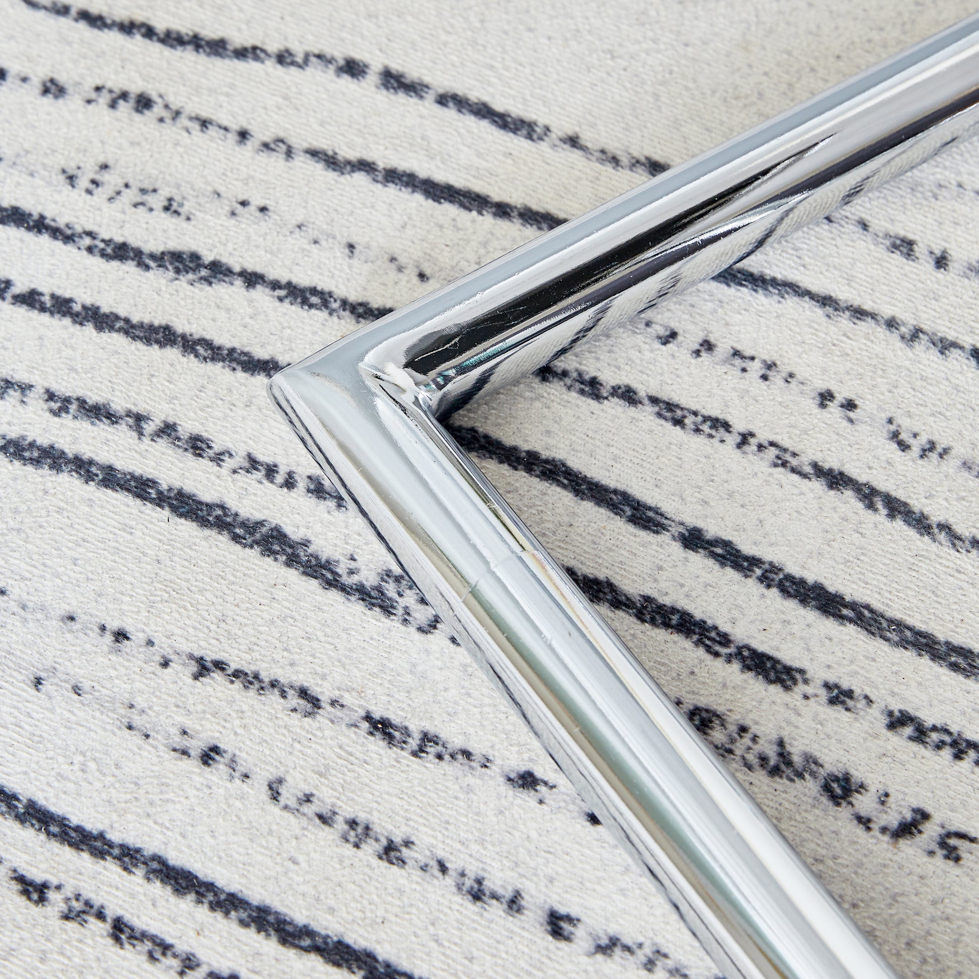 Table And Chair Set.Modern Rectangular Glass Dining Table With A Tempered Glass Tabletop And Silver Metal Legs, Paired With Multiple Chairs Designed With Pu Cushions And Silver Metal Legs. Silver White Seats 6 Tempered Glass