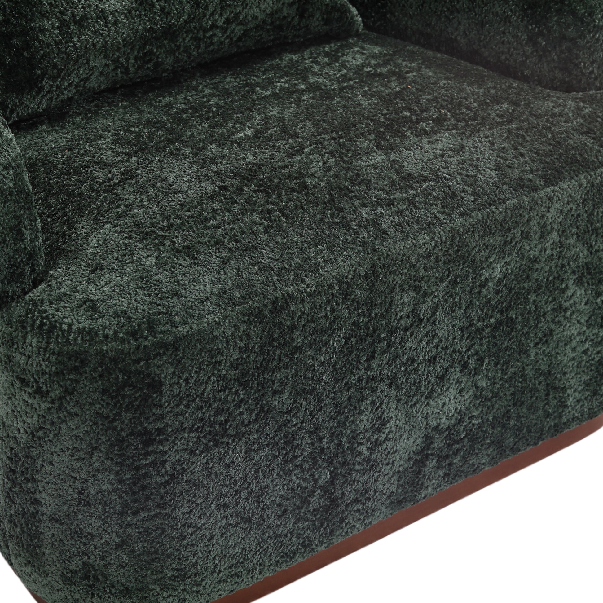 Coolmore Swivel Barrel Chair, Comfy Round Accent Sofa Chair For Living Room, 360 Degree Swivel Barrel Club Chair, Leisure Arm Chair For Nursery, Hotel, Bedroom, Office, Lounge Emerald Boucle Emerald Primary Living Space Foam Boucle