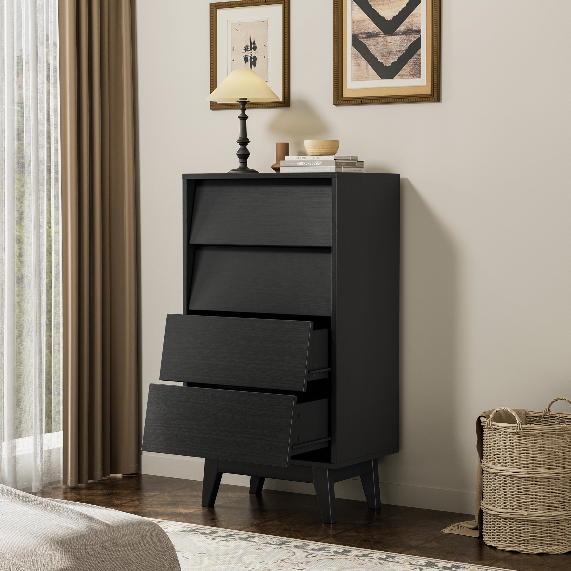 black dresser vintage Carissa %20Enjoy%20the%20Belmont%208%20Drawer%20Tall%20Dresser%20 Vintage Black Dresser Makeover -