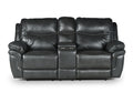 Isabella Sofa And Loveseat Set Gray Dark Gray Faux Leather 5 Seat