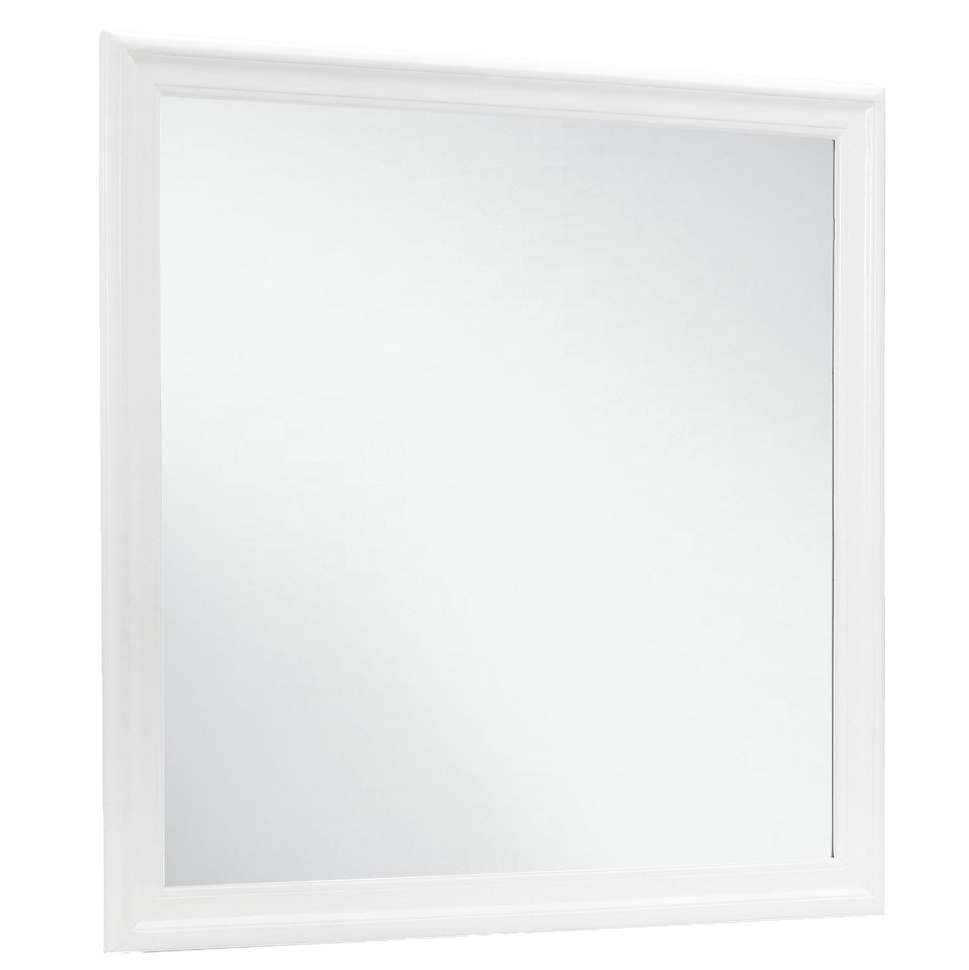 Charlston White Mirror White Solid Wood Mdf