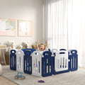 Qaba Baby Playpen, 18 Panels Sturdy Safety Play Yard For Babies And Toddlers, 85