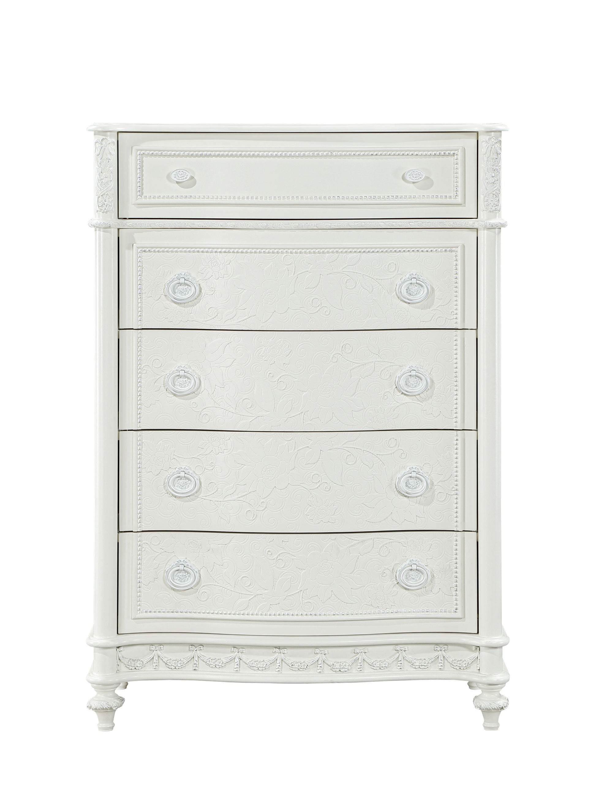 Dorothy Chest, Ivory Finish Bd02270 Ivory Wood