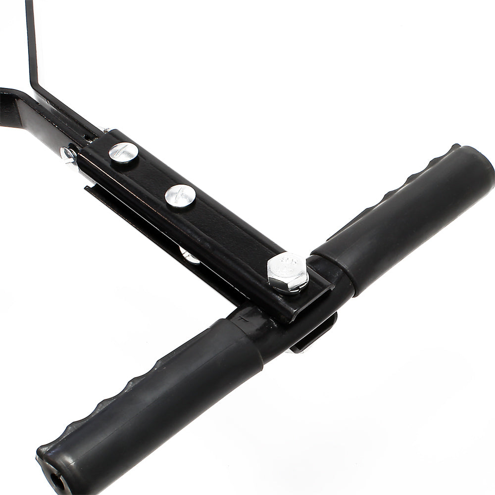 Combination Push Tow Poly Lawn Roller With Easy Turn Tethered Plug, 14 By 24" 60L 16 Gallon Black Steel